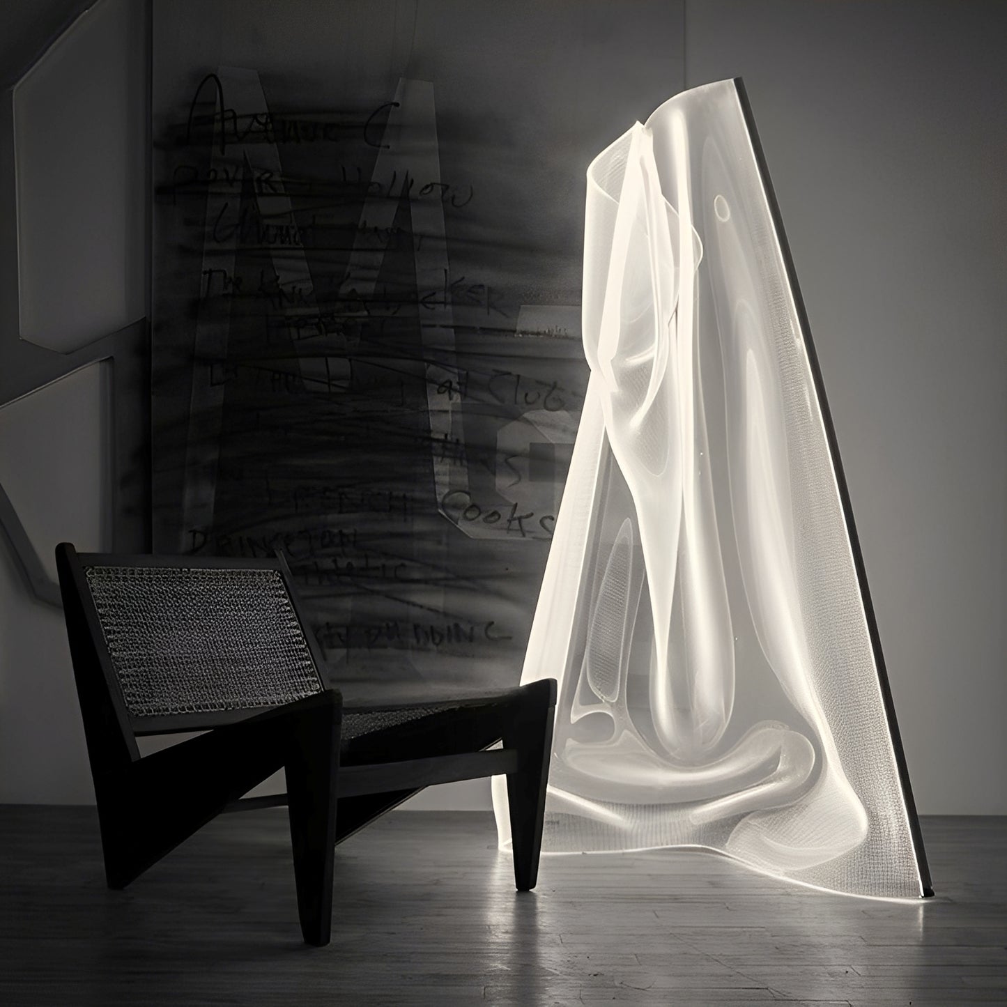 Elodie – Künstlerische Acryl Tischlampe