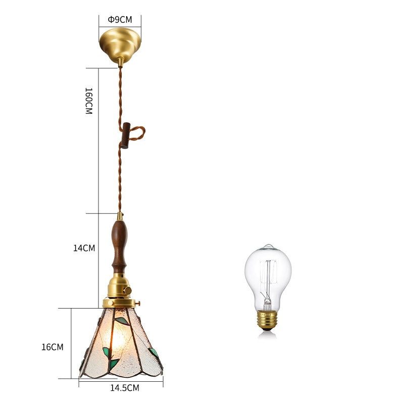 Tiffany – Handgefertigte Glas-Pendelleuchte