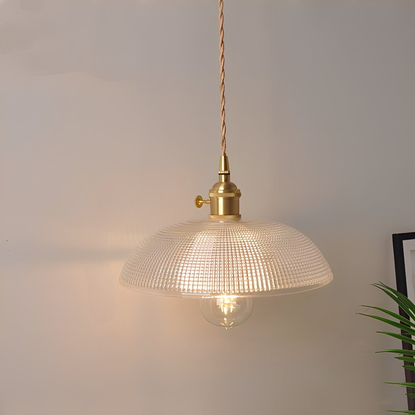 Noelle – Retro Glas-Hängeleuchte