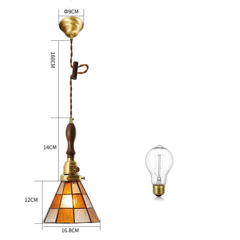Tiffany – Handgefertigte Glas-Pendelleuchte