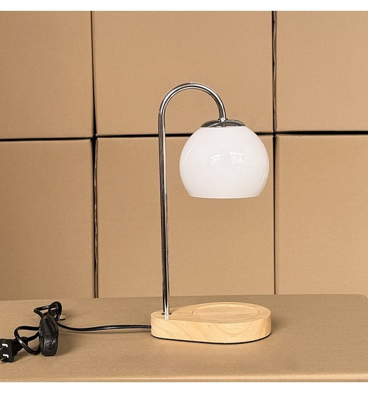 Miyu – Kreative Massivholz-Wachs-Schmelz Tischlampe