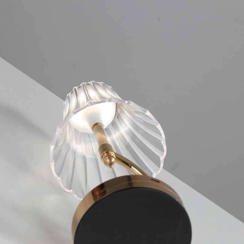 Emiko – Vintage Goldene Kristall-Tischlampe