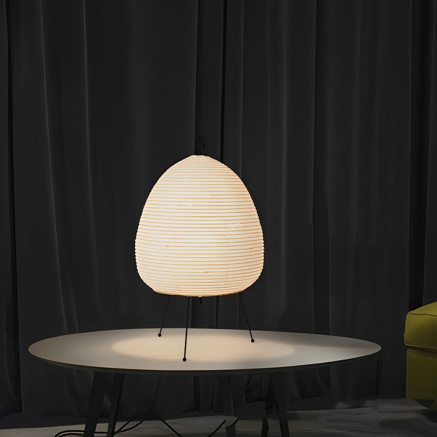 Suki – Japanische Tischlampe mit Reispapier-Schirm