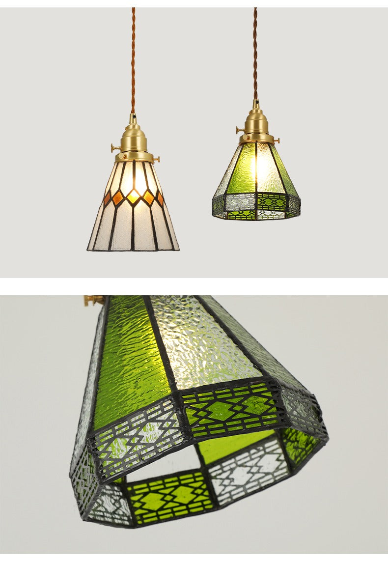 Tiffany – Handgefertigte Glas-Pendelleuchte