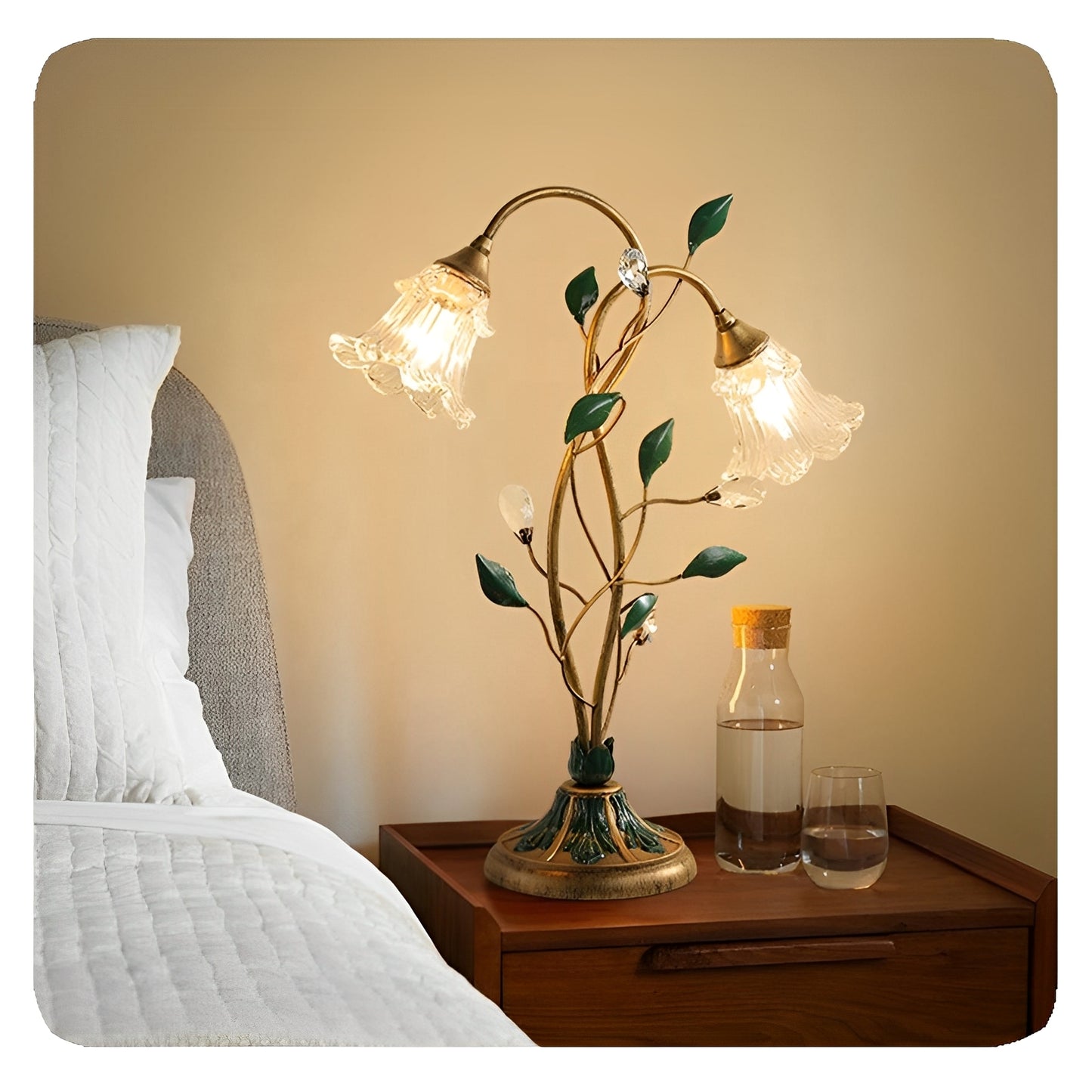 Ella – Französische Blumentischlampe