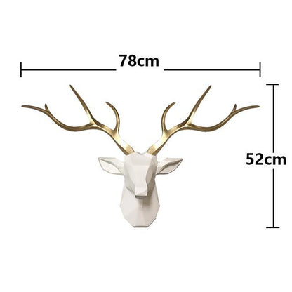 3D Löwenkopf-Wandhaken im modernen Safari-Stil