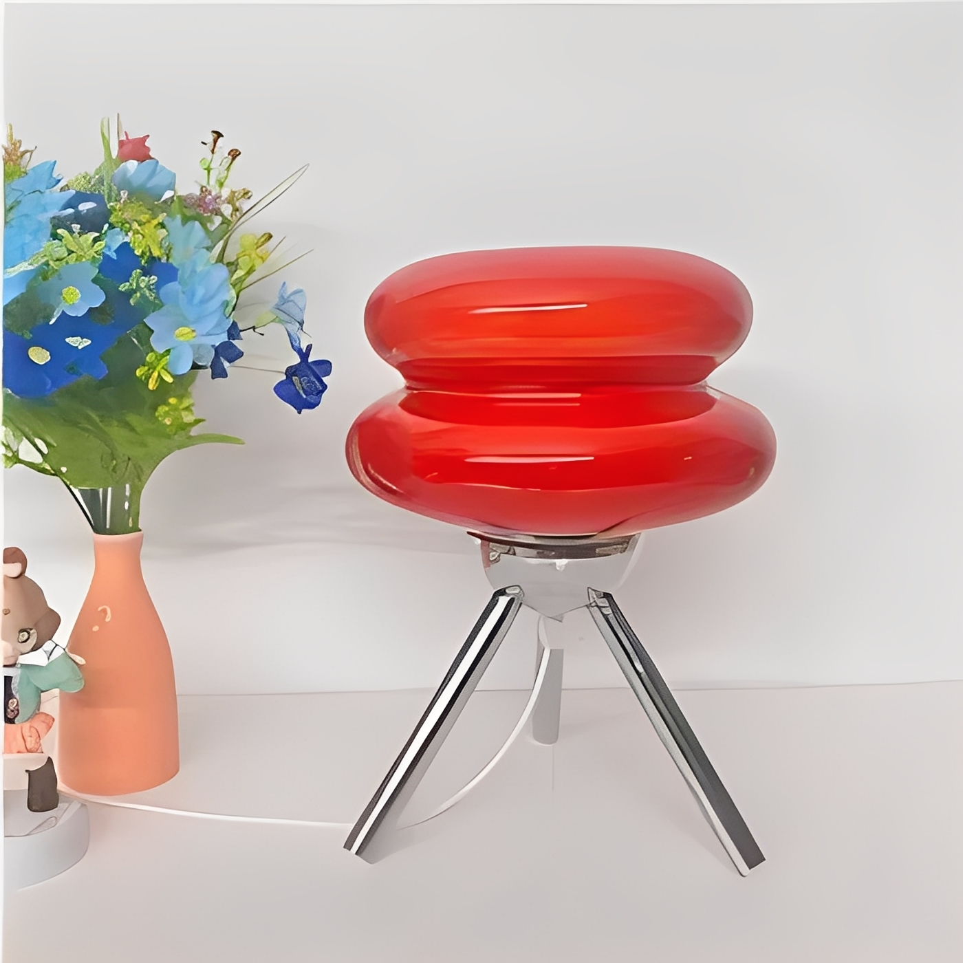 Yaren – Glas Tischlampe im Burger-Design