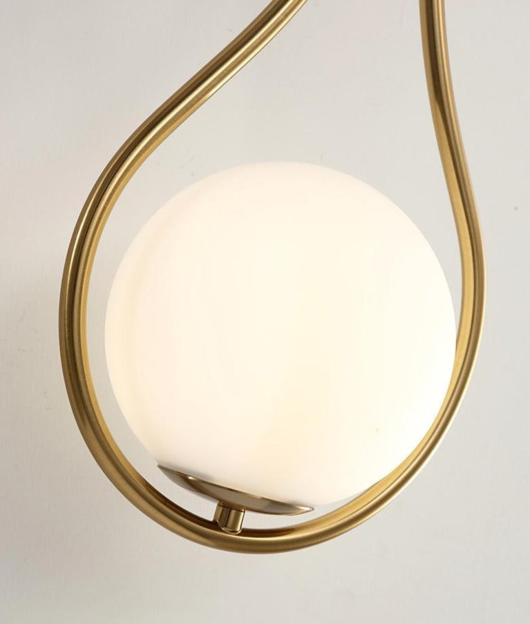 Moderne Glaskugel-Wandleuchte