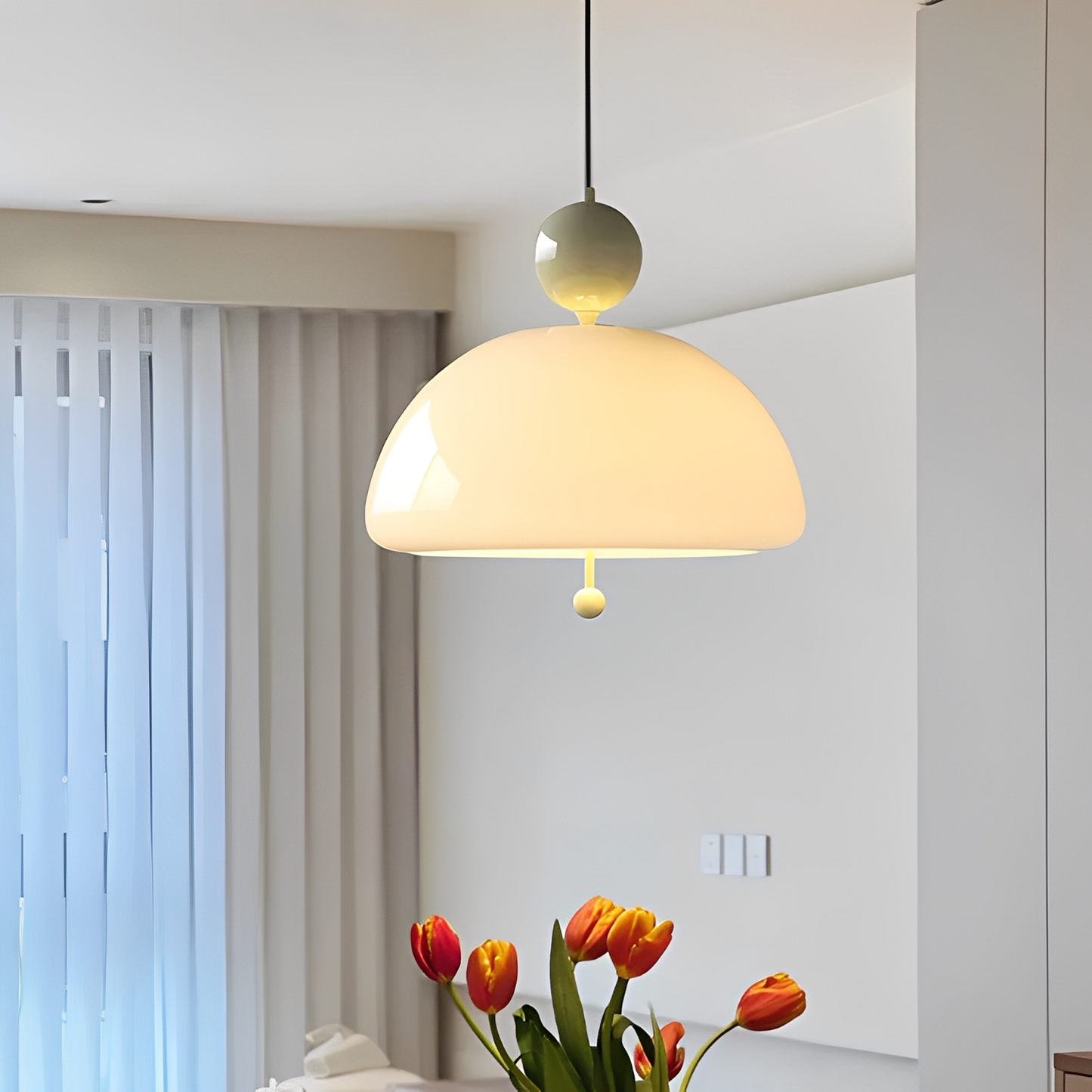 Ruffa – Vintage Glas-Kronleuchter im Nordic Stil