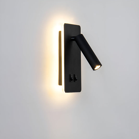 FlexTube Wall – Drehbare Eisen-Wandleuchte in schlichter Optik