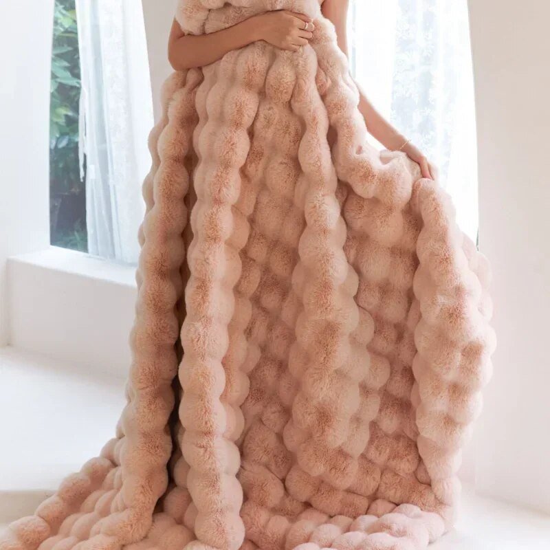 Nobi – Flauschige Bubble-Decke aus Flanell