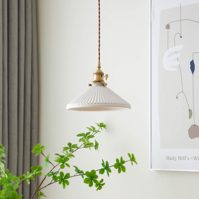 Keramiklampe im japanischen Stil