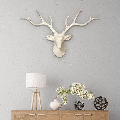 3D Löwenkopf-Wandhaken im modernen Safari-Stil